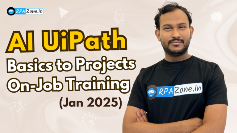 AI UiPath Basics to Projects On-Job Training Program (January 2025)