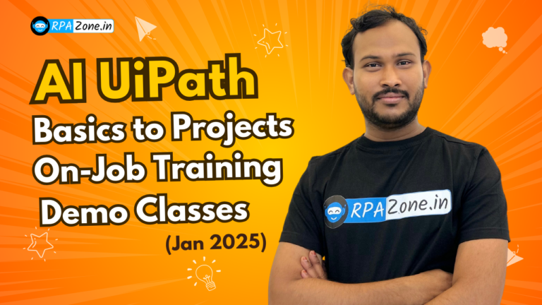 AI UiPath Basics to Projects On-Job Training – 3 Days Free Classes (Jan 2025)